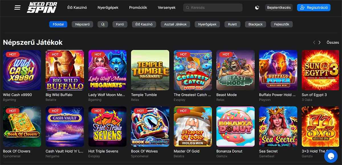 Need for Spin Casino Slot Games