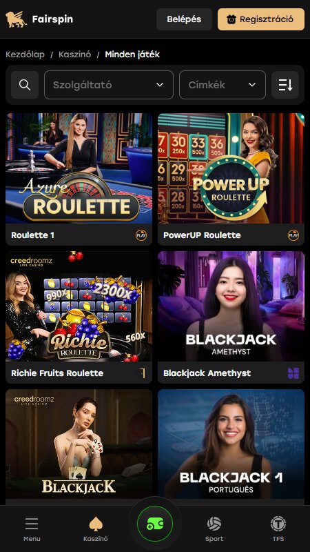 Fairspin live casino
