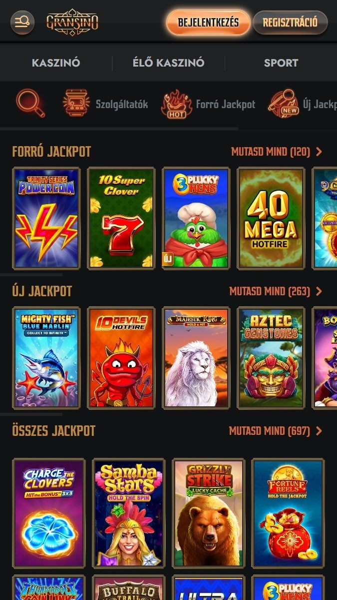 jackpot játékok