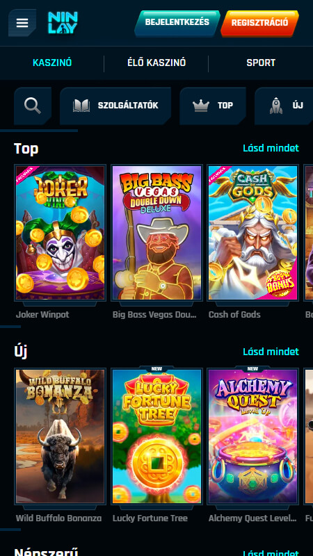 Ninlay casino games