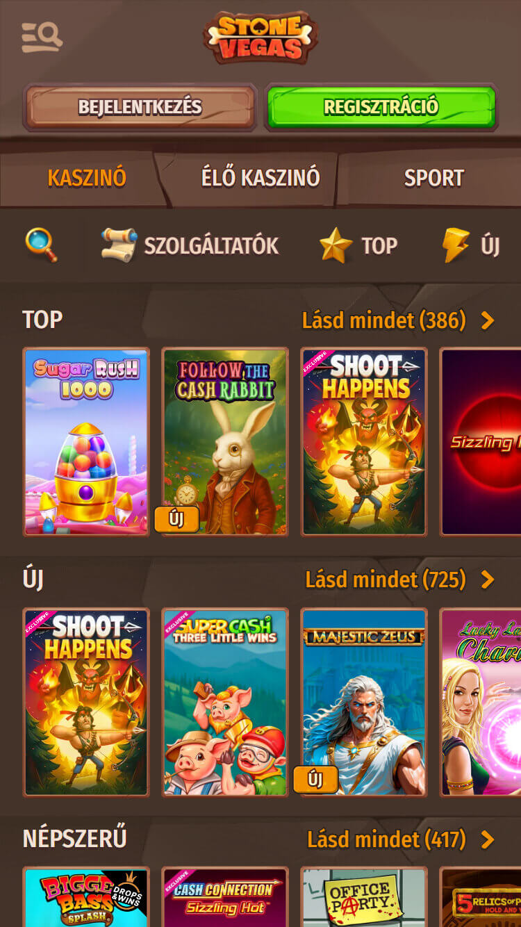 Stonevegas jatekok
