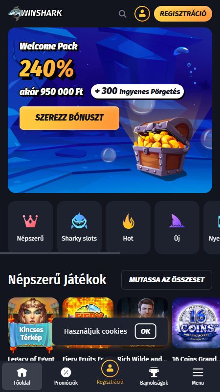 Online WinShark honlap