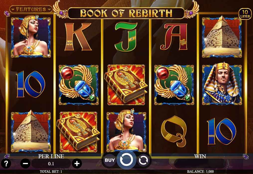 Book of Rebirth Ancient Egypt nyerőgépek