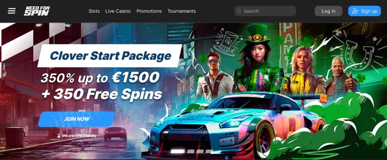 Need for Spin kaszinó bónuszcsomag