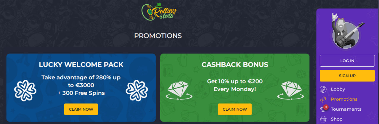 Rolling Slots kaszinó