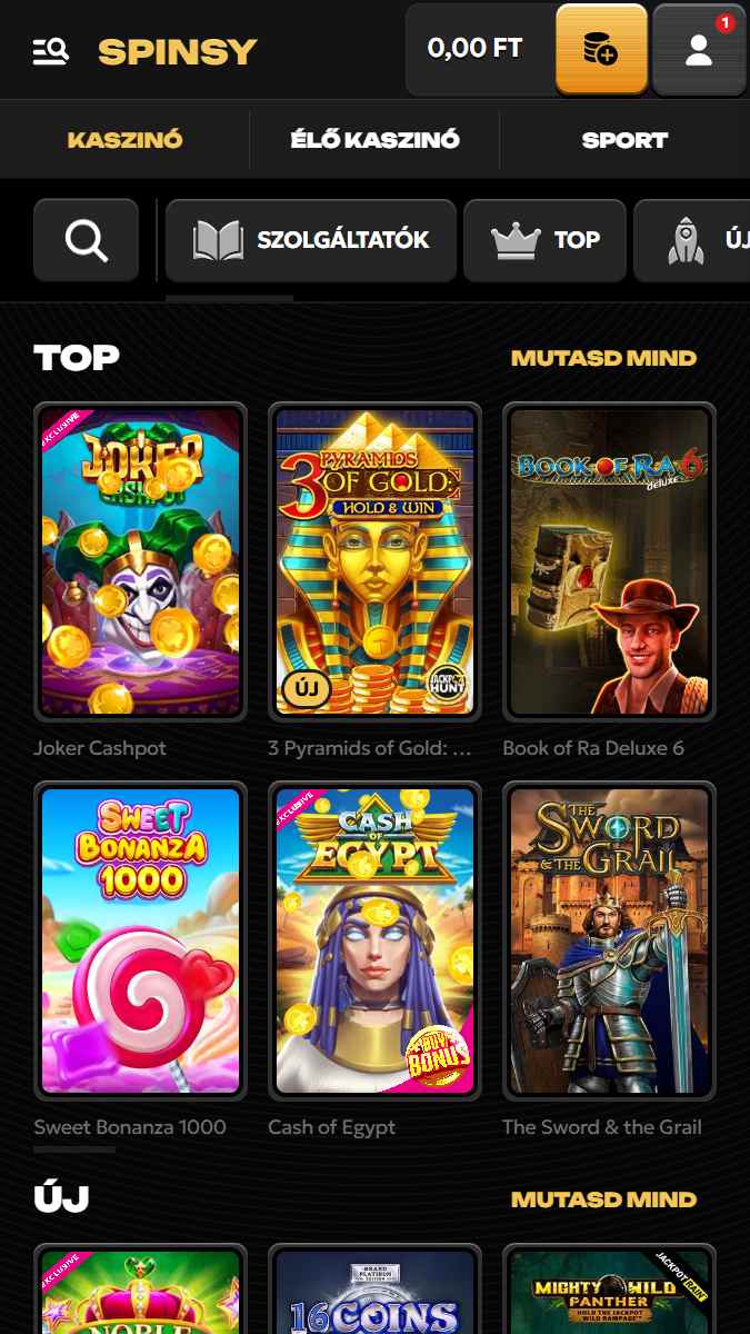 main spinsy magyarkaszinok