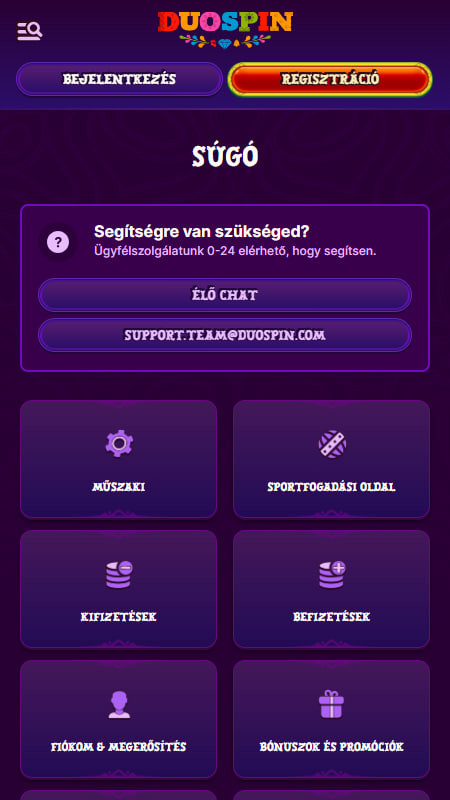 DuoSpin Magyarország: profi ügyfélszolgálat