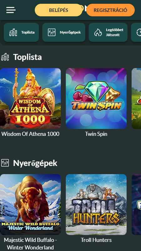 A Lemon kaszinó játékai