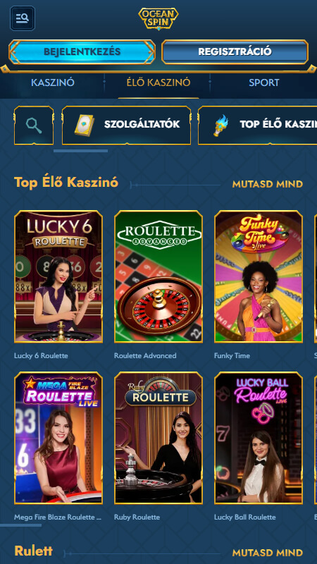 Oceanspin Live Casino