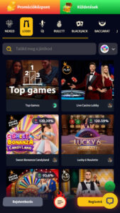 Élő játékok a Hellspinban