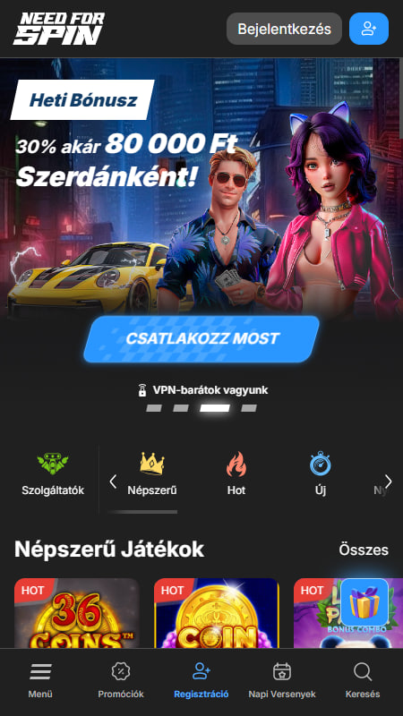 Need for Spin Ethereum kaszinók Magyarországon