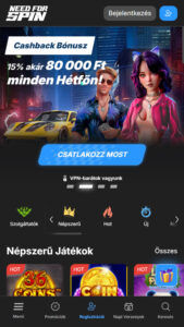 Need For Spin Népszerű mobil online kaszinók