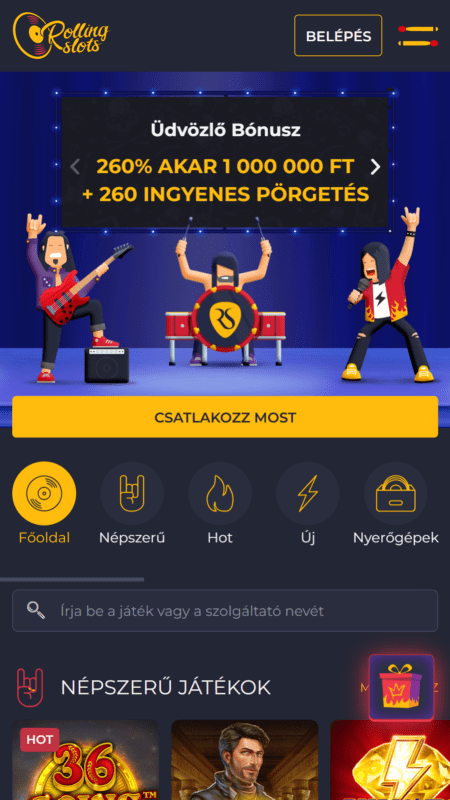 Rolling slots homepage