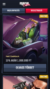 Mafia casino bonuszok