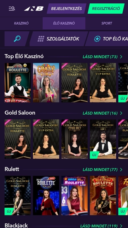 NaoBet live casino games