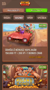 Stonevegas Bónuszok