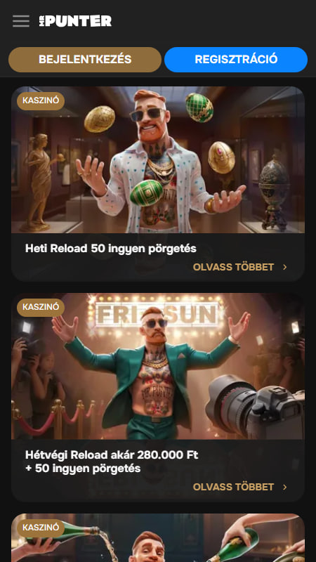 Bónuszok és promóciók a MrPunter kínálatában