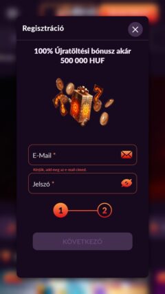 Fireball Casino regisztráció