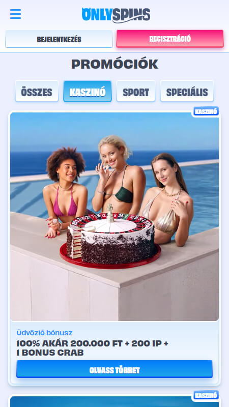 OnlySpins Casino bonuses