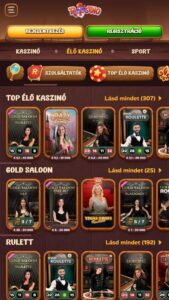 Élő osztós játékok