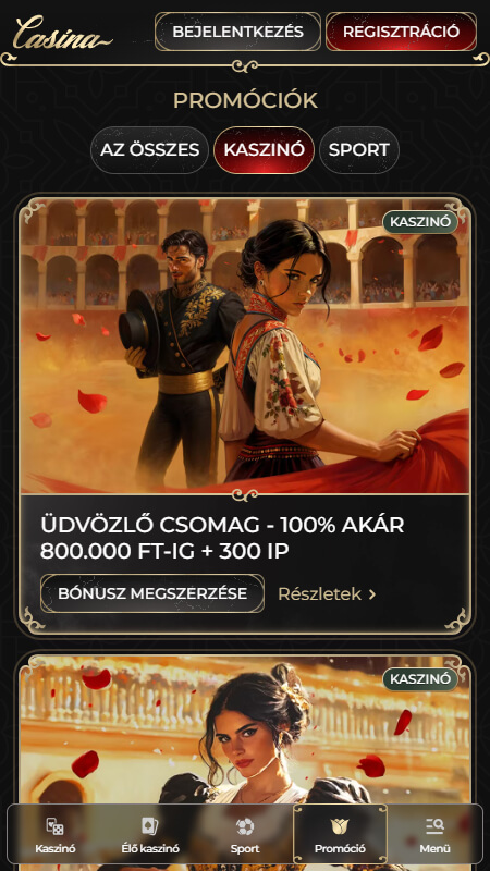 Casina Kaszinó bónusz