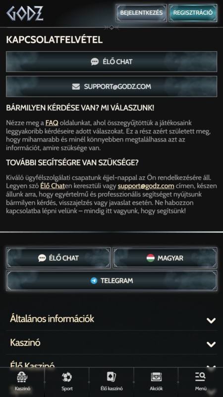 Godz customer support